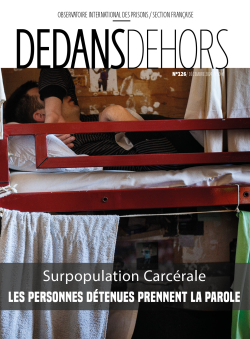 Surpopulation carcrale : les perosnnes dtenues prennent la parole